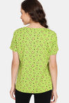 Rosaline Mystic Town Knit Cotton Top (Pack of 2) - Green Orange — thumbnail 9
